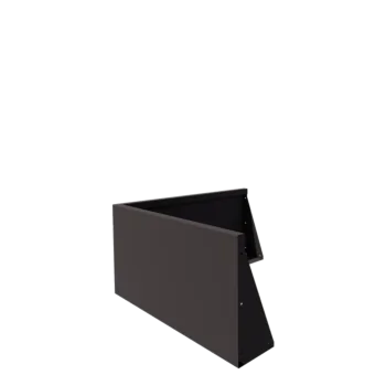 Mur de soutènement en acier - Angle extérieur - 100 x 100 x 50 cm - RAL7016 mat (gris anthracite)