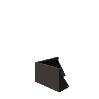 Mur de soutènement en acier - Angle extérieur - 50 x 50 x 30 cm - RAL7016 mat (gris anthracite)