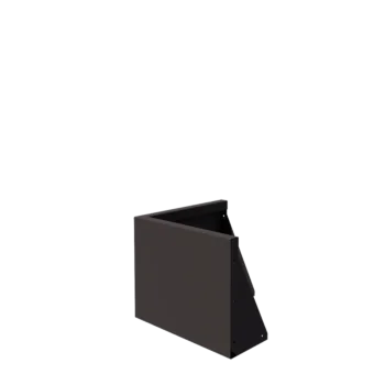 Mur de soutènement en acier - Angle extérieur - 50 x 50 x 40 cm - RAL7016 mat (gris anthracite)