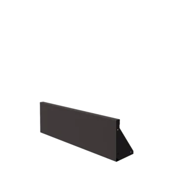 Mur de soutènement en acier - Droit - 100 x 30 cm - RAL7016 mat (gris anthracite)