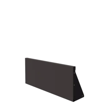 Mur de soutènement en acier - Droit - 100 x 40 cm - RAL7016 mat (gris anthracite)