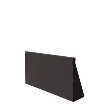 Mur de soutènement en acier - Droit - 100 x 50 cm - Autre couleur RAL