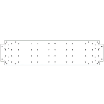 Plaque de fond en acier galvanisé - 30 x 120 cm