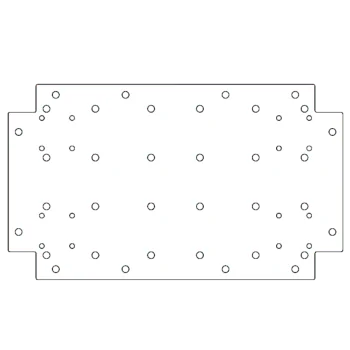 Plaque de fond en acier galvanisé - 30 x 50 cm