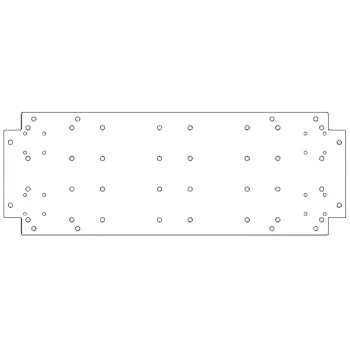 Plaque de fond en acier galvanisé - 30 x 80 cm