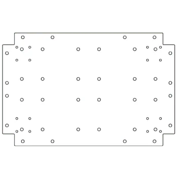 Plaque de fond en acier galvanisé - 40 x 60 cm