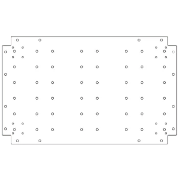 Plaque de fond en acier galvanisé - 50 x 80 cm