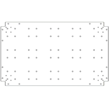 Plaque de fond en acier galvanisé - 60 x 100 cm