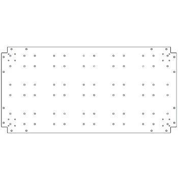 Plaque de fond en acier galvanisé - 60 x 120 cm