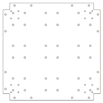 Plaque de fond en acier galvanisé - 60 x 60 cm