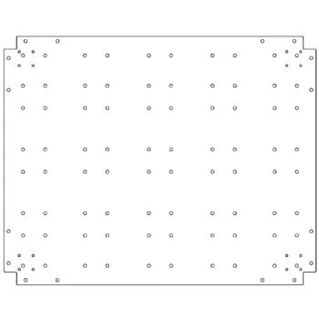 Plaque de fond en acier galvanisé - 80 x 100 cm