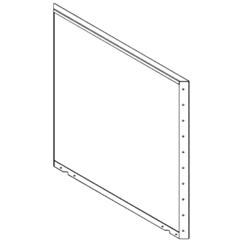 Jardinière en acier Corten - Panneau 100 x 100 cm