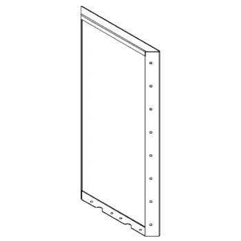 Jardinière en acier Corten - Panneau 80 x 40 cm
