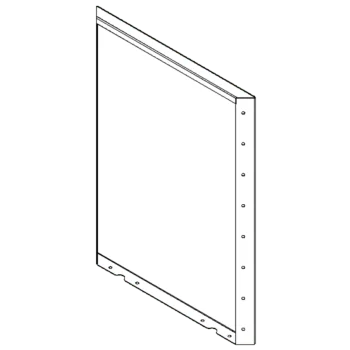 Jardinière en acier Corten - Panneau 80 x 60 cm