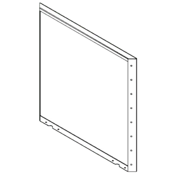 Jardinière en acier Corten - Panneau 80 x 80 cm