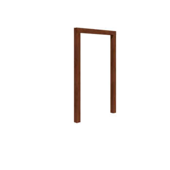 Pergola en acier Corten - Droit - 150 x 230 cm - Sans plot béton