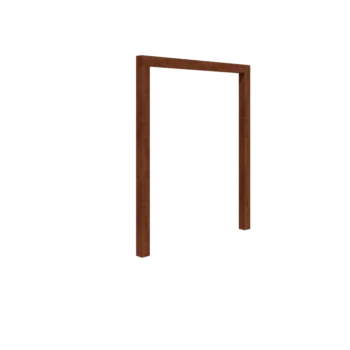 Pergola en acier Corten - Droit - 200 x 230 cm - Sans plot béton