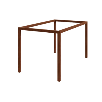Pergola en acier Corten - Rectangle - 424 x 250 x 230 cm - Sans plot béton