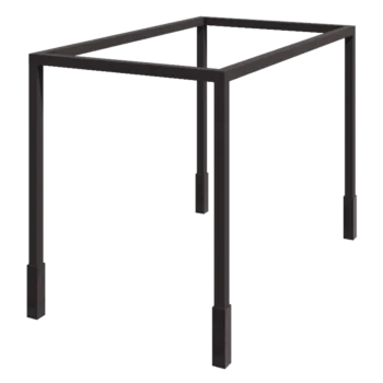 Pergola en acier - Carré - 424 x 250 x 230 cm - Autre couleur RAL - Avec plot béton