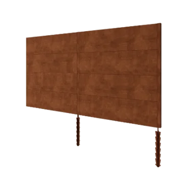 Clôture en acier Corten H4 - Kit complet - 372 x 6 x 190 cm