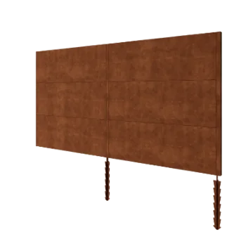Clôture en acier Corten H3 - Kit complet - 372 x 6 x 190 cm