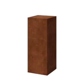 Socle en acier Corten - Ohio - 40 x 40 x 100 cm