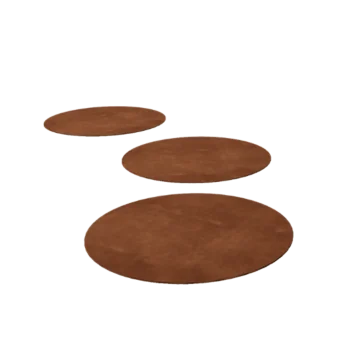 Pas japonais en acier Corten - Rond - 50 cm